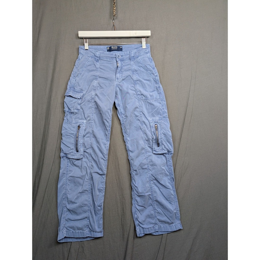 Hollister Pants Women's‎ Jeans Blue Loose Cargo Size 00R w24R
